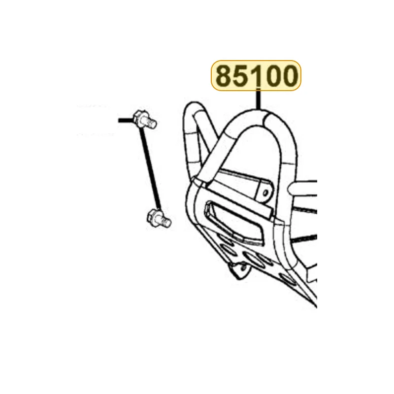 85100-LBA7-MG0 PIPE COMP FR BUMPER — diagram cutout
