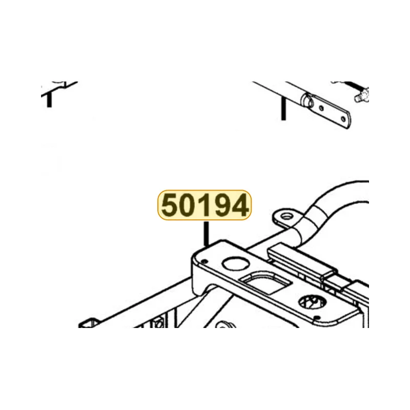 50194-LBA7-E00 REAR PIPE COMP SUB FRAME — diagram cutout