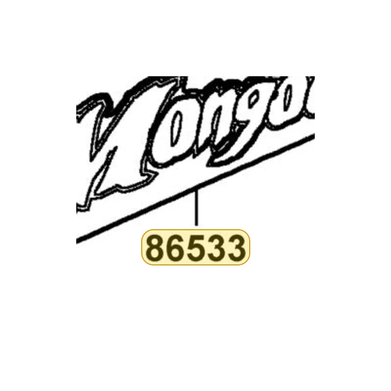 86533-LBA7-M30-T03 STRIPE L FR FENDER (Mongoose) — diagram cutout