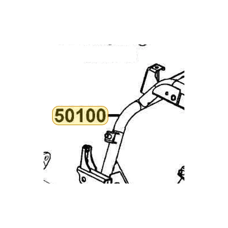 50100-LBA7-600 BODY COMP FRAME — diagram cutout