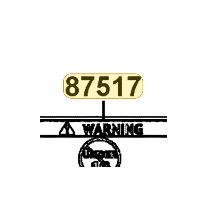 87517-LBA7-E00-T01 CAUITON DRIVE AGE — diagram cutout
