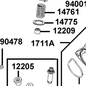 1711A-AGA1-M00 PIPE ASSY INLET — diagram cutout