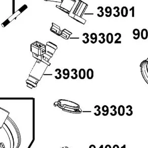 39300-AGA1-M00 FUEL INJECTOR — diagram cutout