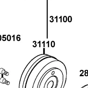 31110-AGA1-M00 FLYWHEEL COMP — diagram cutout
