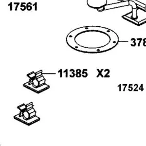 11385-LDE2-910 CLIP. CABLE — diagram cutout
