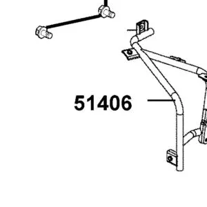 51406-BAC1-M00 STAY R FRONT FENDER — diagram cutout