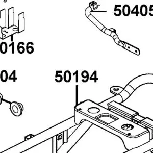 50194-BAC1-M00 REAR PIPE COMP SUB FRAME — diagram cutout