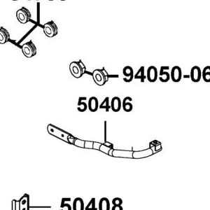 50406-AHA9-E00 REAR STAY L REAR FENDER — diagram cutout