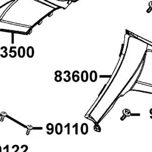 83600-LBA7-910-EER COVER L SIDE — diagram cutout