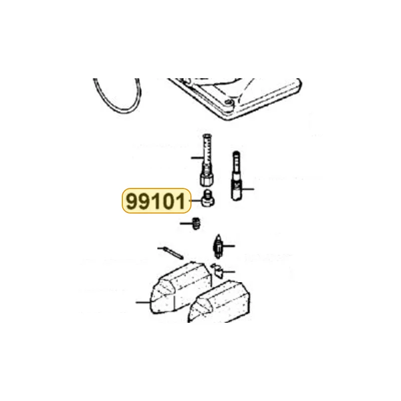 99101-393-0950 MAIN JET #95 — diagram cutout