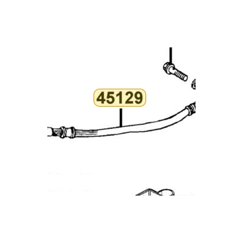 45129-LCA5-E00 HOSE ASSY FR (C/P L) BRK — diagram cutout