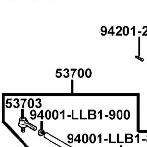 53700-LCA5-E00 ROD ASSY STEERING — diagram cutout