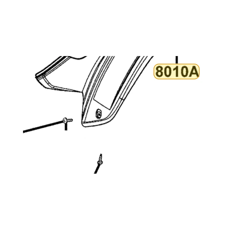 8010A-LBA7-900-E8R FENDER ASSY REAR — diagram cutout