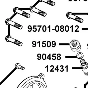 91509-LBA7-E00 BOLT TACHOMETER — diagram cutout