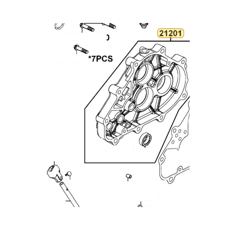 21201-LCA5-E00 CASE MISSION — diagram cutout