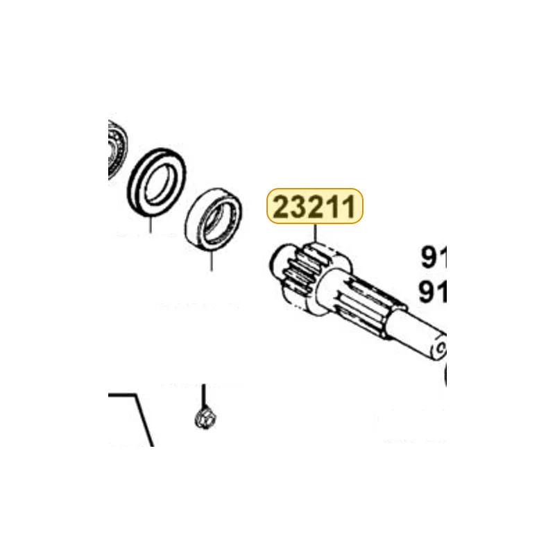 23211-LBA7-E00 SHAFT MAIN — diagram cutout