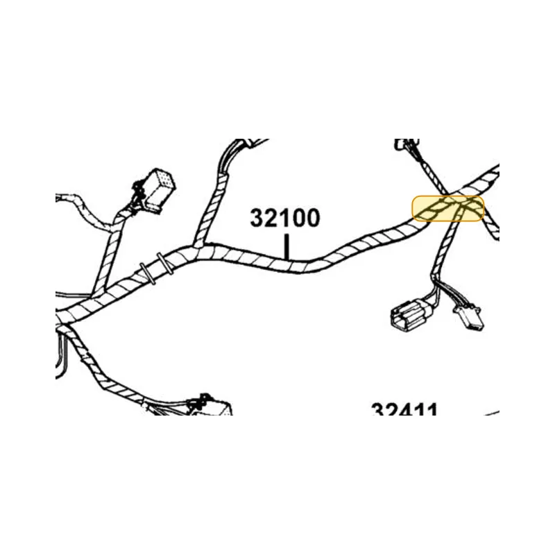 32100-LEC1-MG0 HARNESS WIRE — diagram cutout