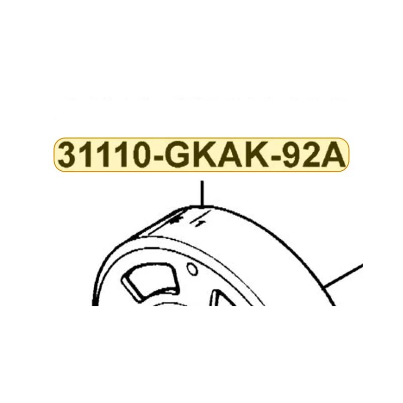 31110-GKAK-92A FLYWHEEL COMP (D406) — diagram cutout