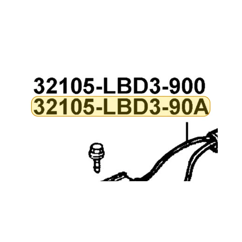 32105-LBD3-90A SUB HARNESS — diagram cutout