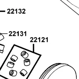 22121-KFA1-305 ROLLER SET WEIGHT (1SET:6PCS) — diagram cutout