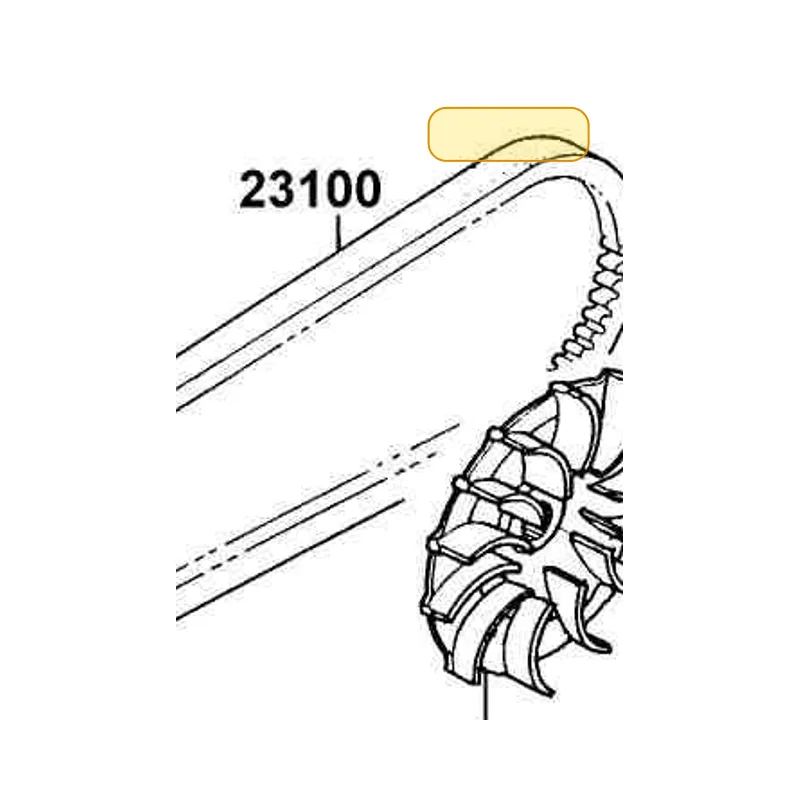 23100-GKAK-901 BELT DRIVE — diagram cutout