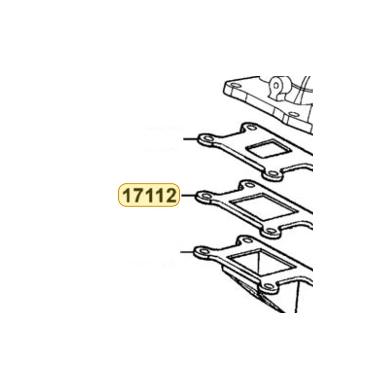 17112-LBD3-900 GASKET INLET PIPE B A — diagram cutout