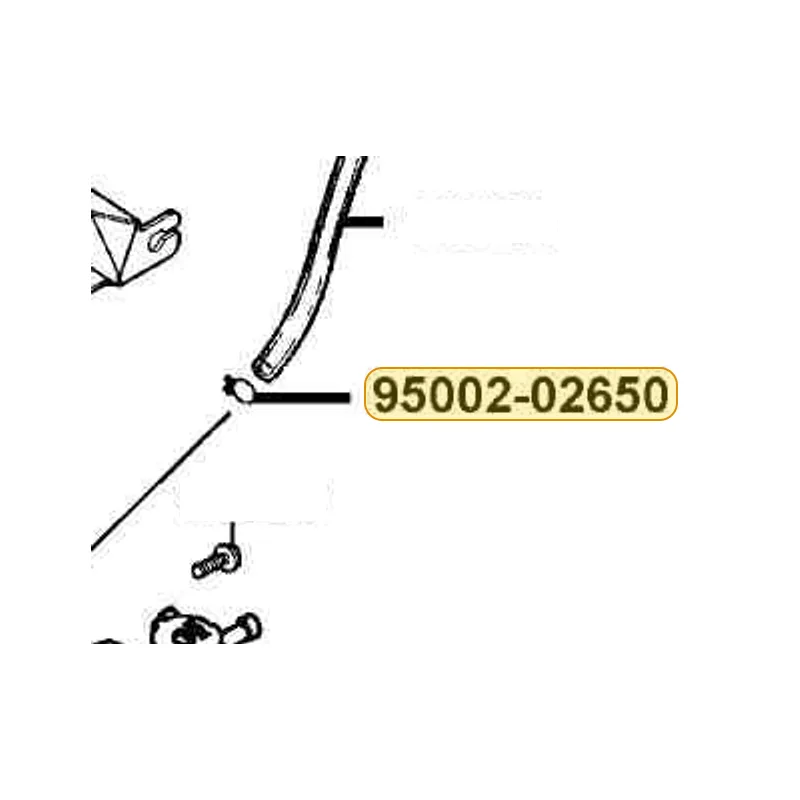 95002-02650 CLIP B6.5 TUBE — diagram cutout