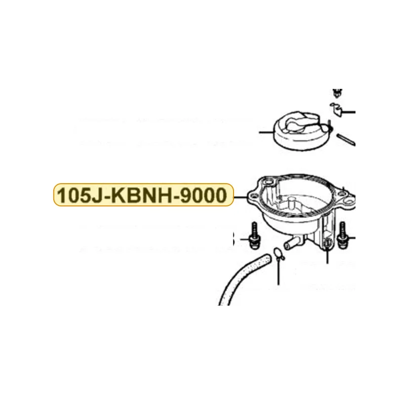 105J-KBNH-9000 FLOAT CHAMBER BODY COMP — diagram cutout