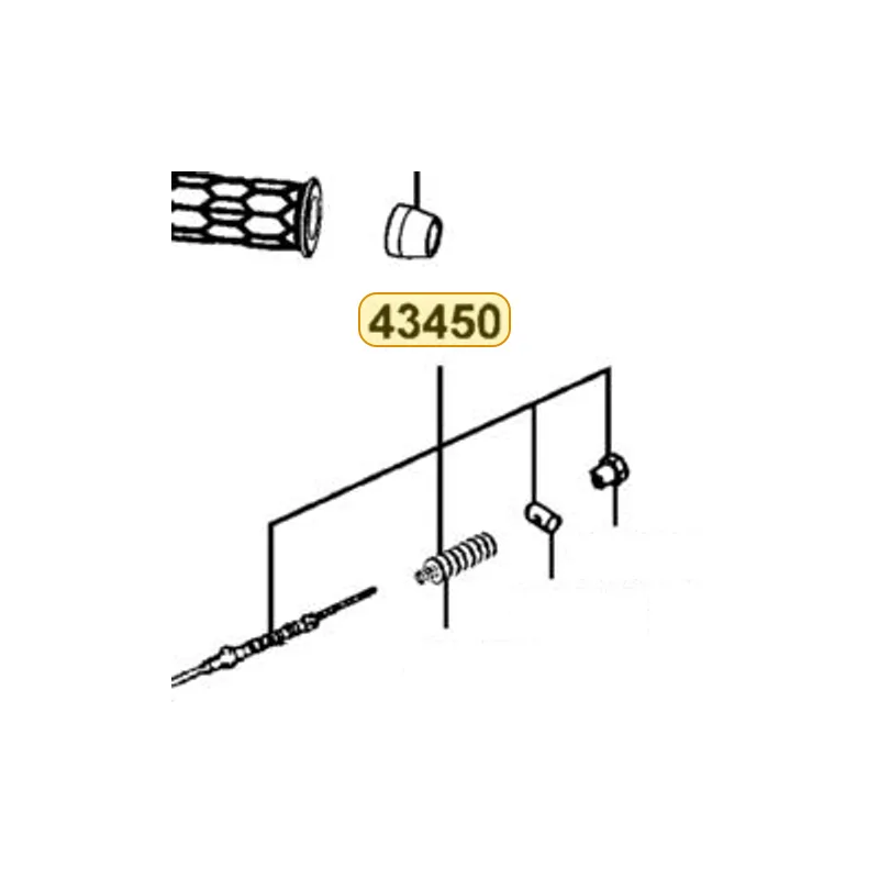 43450-LBD4-900 CABLE COMP RR BRK — diagram cutout