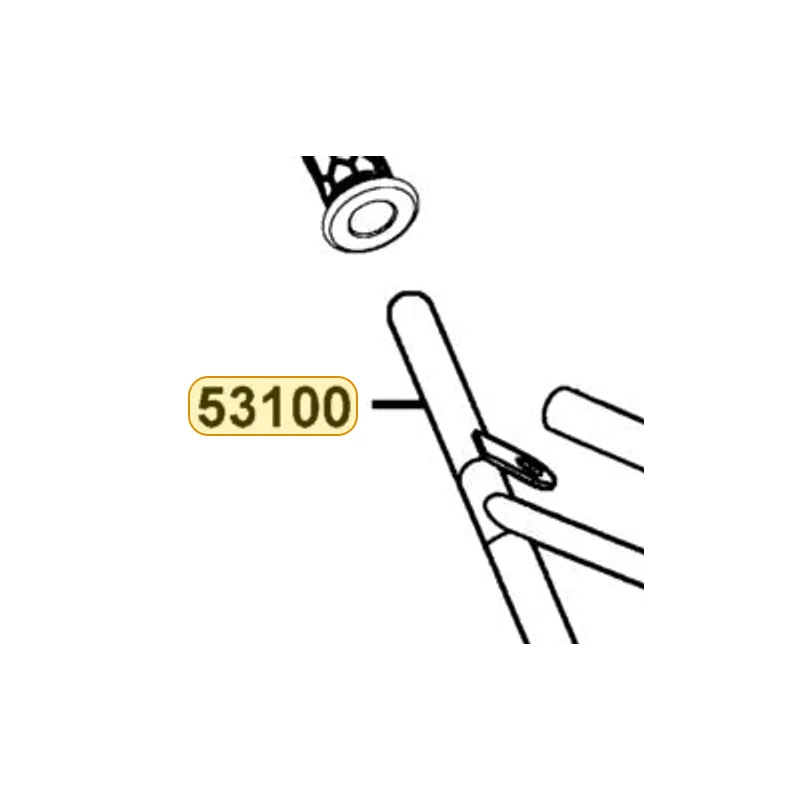 53100-LBD4-900 HANDLE PIPE STEERING — diagram cutout
