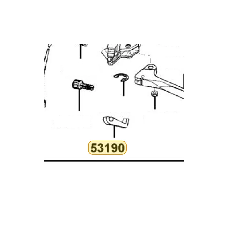 53190-LBD4-900 LEVER COMP P/BRK — diagram cutout