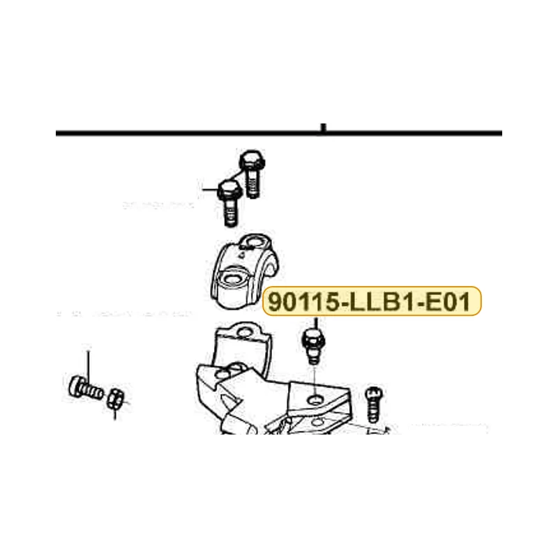 90115-LLB1-E01 BOLT HNDL LEVER PIVOT — diagram cutout