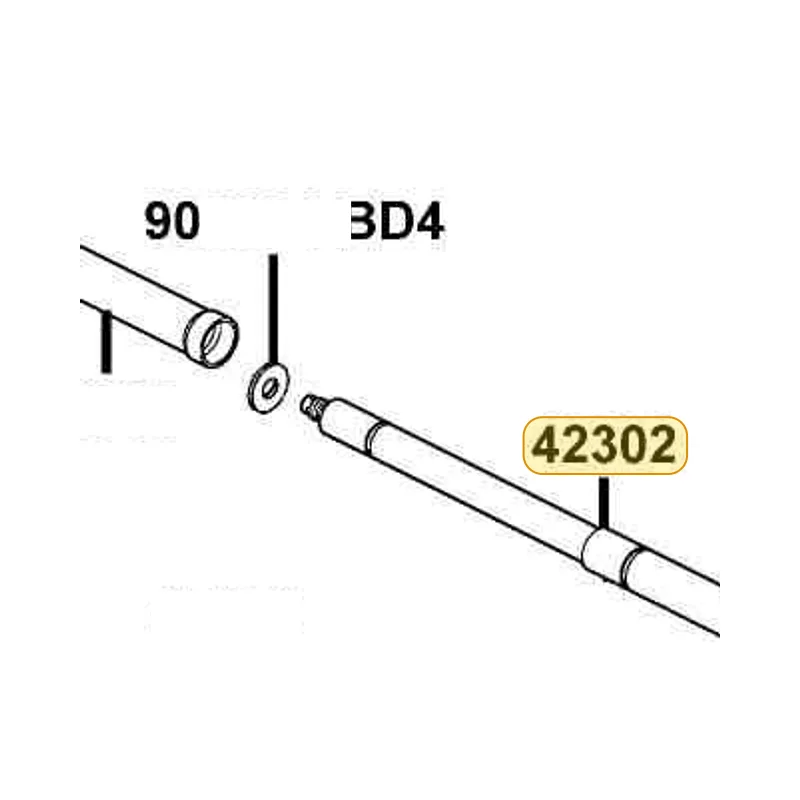 42302-LBD4-900 SHAFT RR WHEEL — diagram cutout