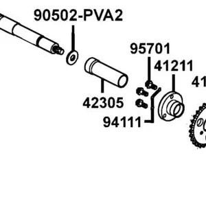 42305-LBD4-900 SPACER RR WHEEL L — diagram cutout