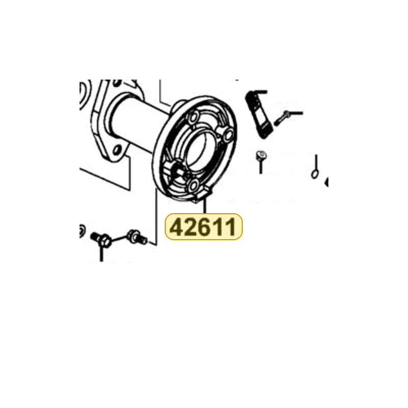 42611-LBD4-900 HUB COMP REAR — diagram cutout