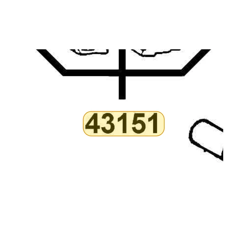 43151-KGM7-961 SPRING BRAKE SHOE REAR — diagram cutout