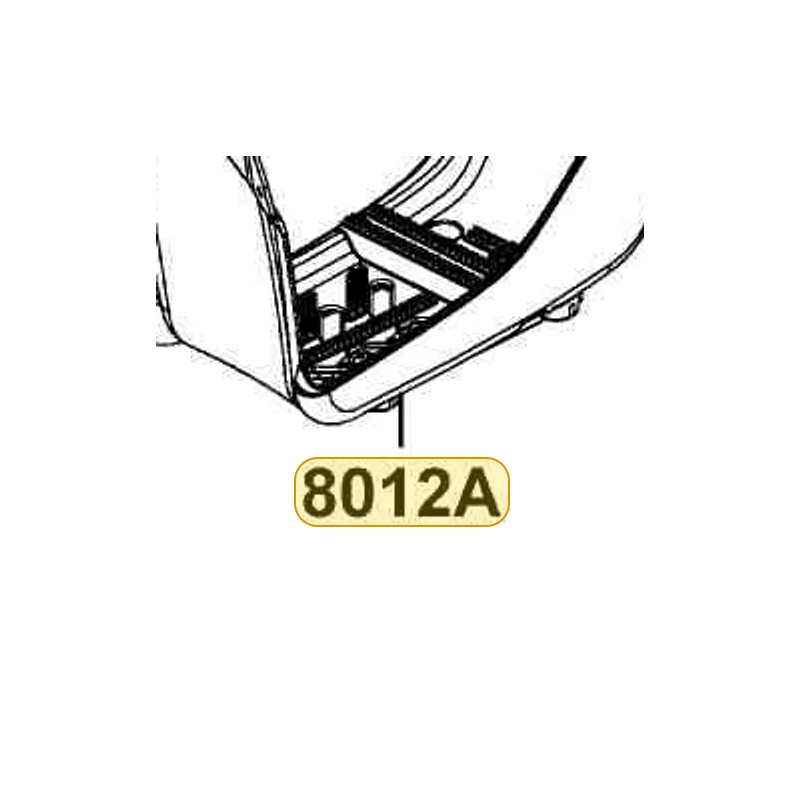 8012A-LBD3-900-N1R MUDGUARD ASSY R FLOOR (Black) — diagram cutout