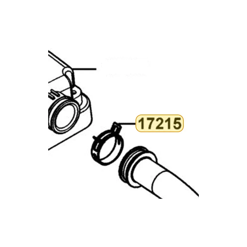 17215-KGBG-90B CLIP ASSY AIR/C DUCT — diagram cutout