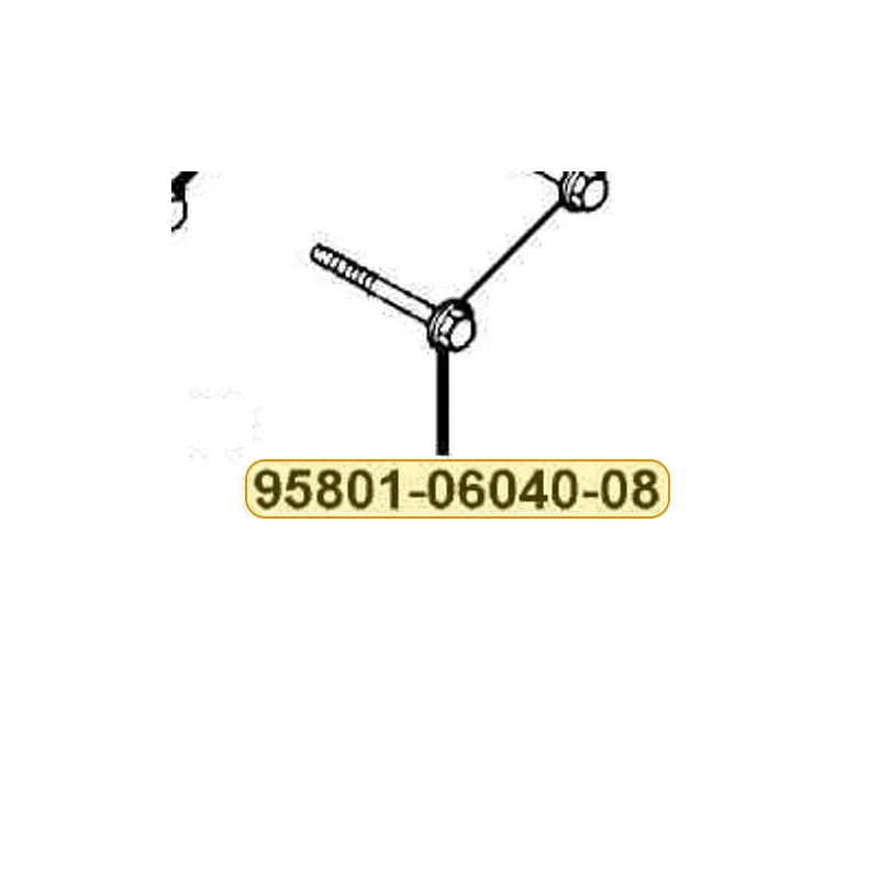 95801-06040-06 BOLT FLANGE 6*40 — diagram cutout