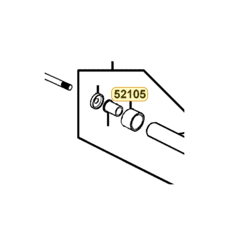 52105-LBD4-900 SLEEVE RUBBER — diagram cutout