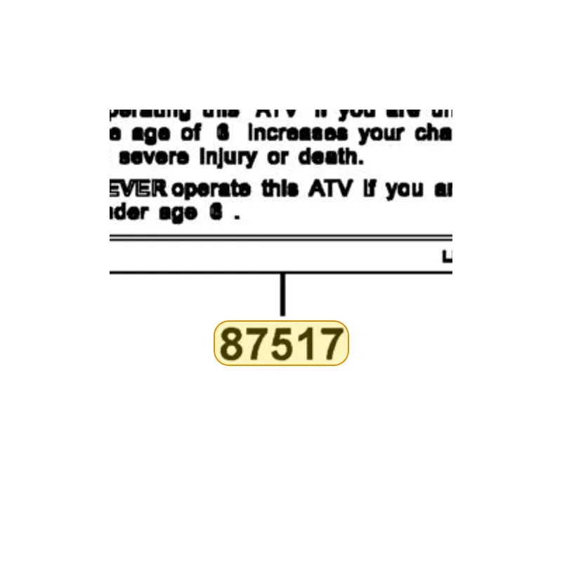 87517-LBD3-E00-T01 CAUTION DRIVE AGE — diagram cutout