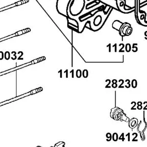 11100-PWA5-900 CRANK CASE COMP RIGHT — diagram cutout