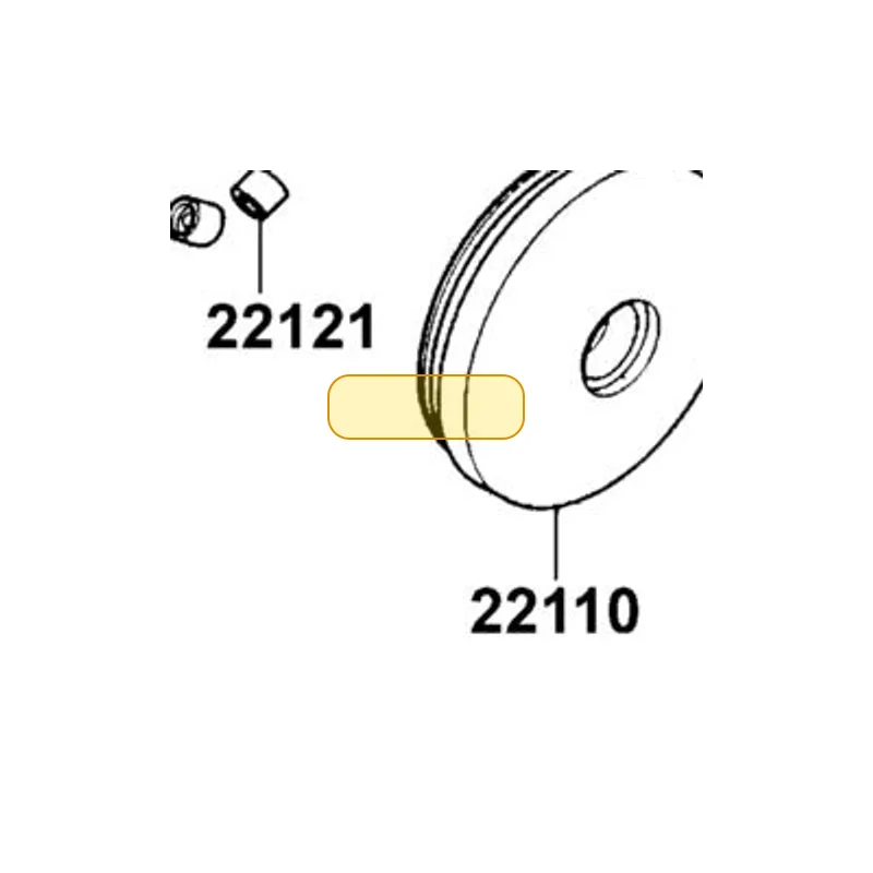 22121-LBD6-305 ROLLER SET WEIGHT (1SET:6PCS) — diagram cutout