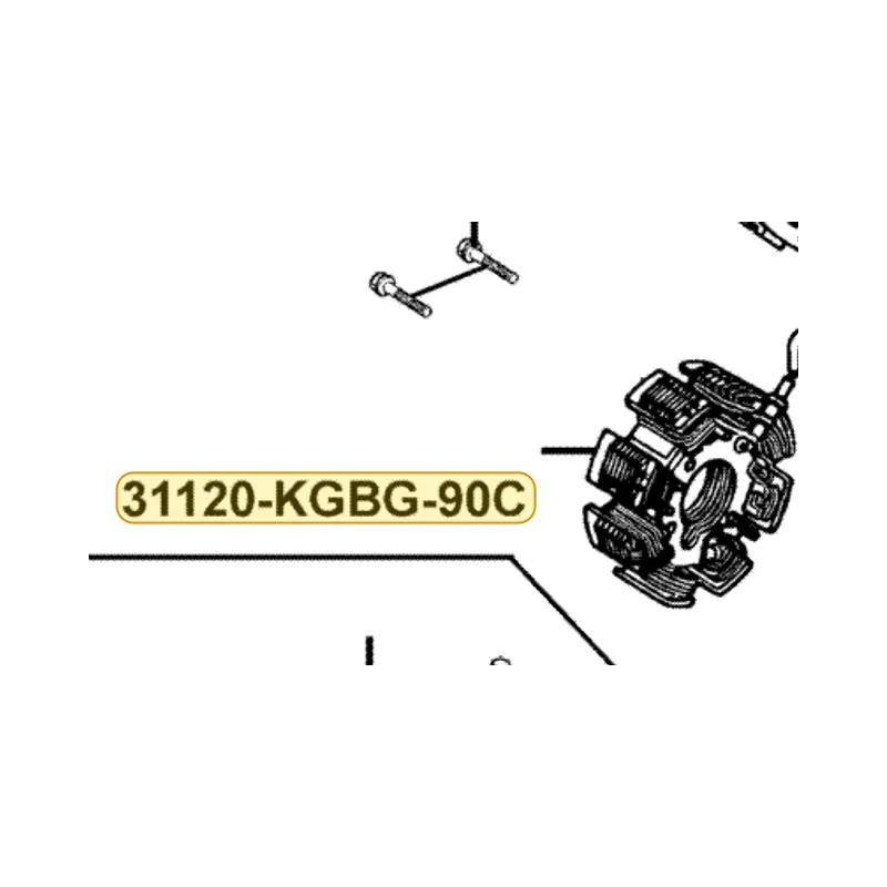 31120-KGBG-90C STATOR COMP (D414) — diagram cutout