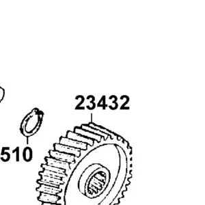 23432-LBD6-E00 GEAR FINAL — diagram cutout