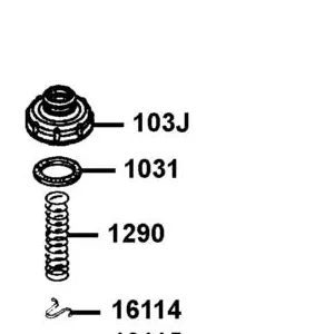 1031-KG8H-9010 TOP GASKET — diagram cutout