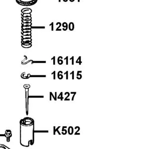 16115-KG8-9010-M1 BAR CLIP — diagram cutout
