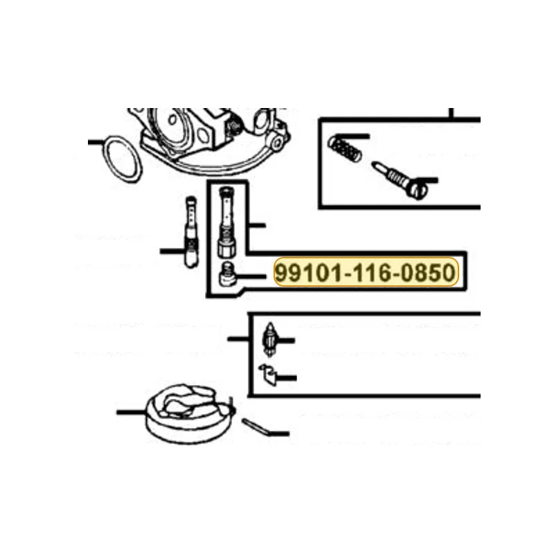 99101-116-0950 MAIN JET#95 — diagram cutout