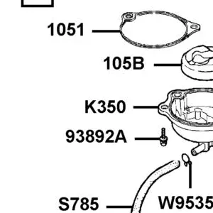 K350-MKA-0300 FLOAT CHAMBER BODY ASSY — diagram cutout