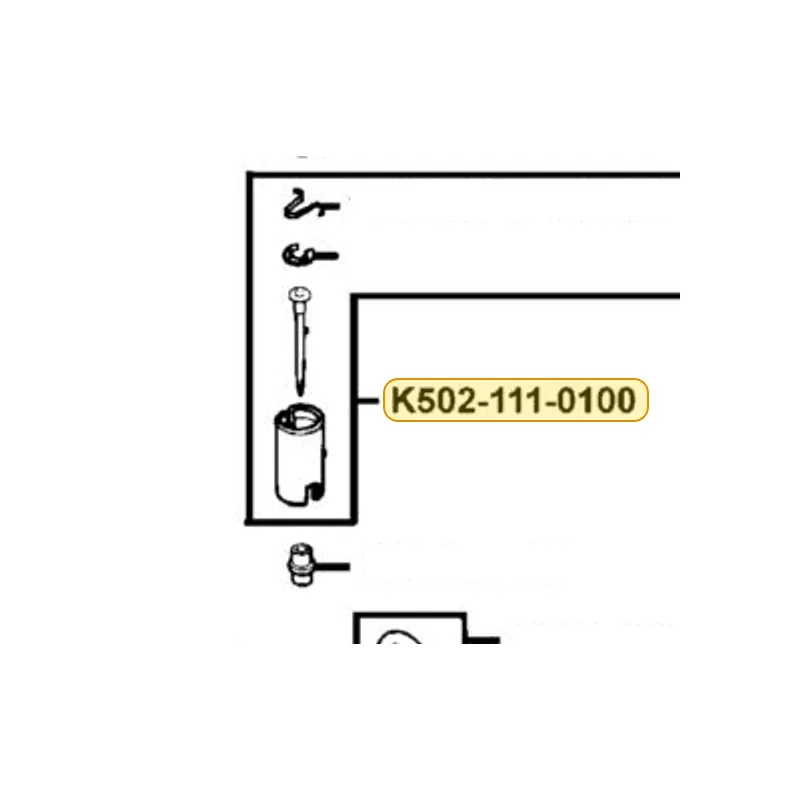 K502-111-0100 THROTTLE VALVE ASSY — diagram cutout